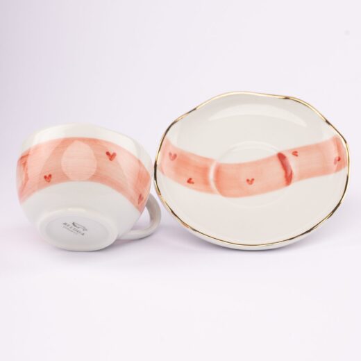 Blushing kapucino solja i tacna