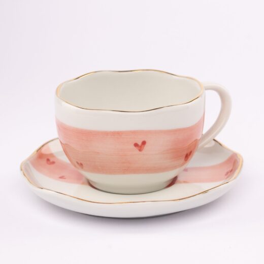 Blushing kapucino solja i tacna