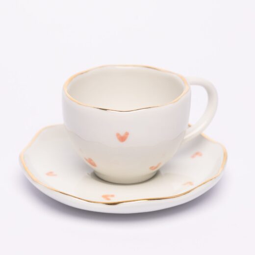 Hearts Espresso šolja i tacna