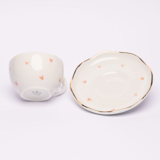 Hearts Kapućino šolja i tacna